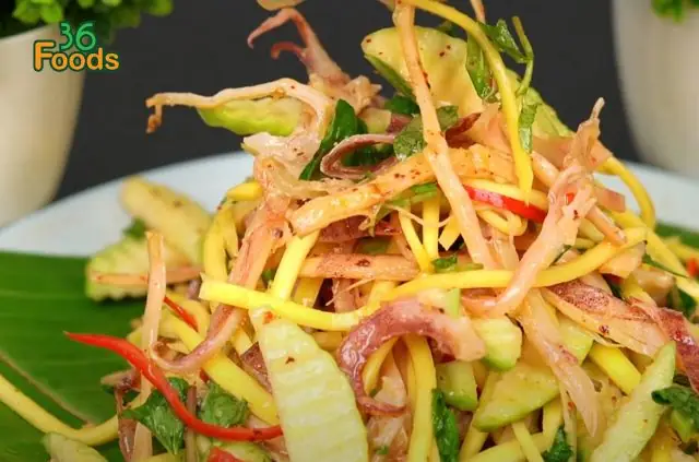 Mẹo Chế Biến Gỏi Xoài Khô Mực