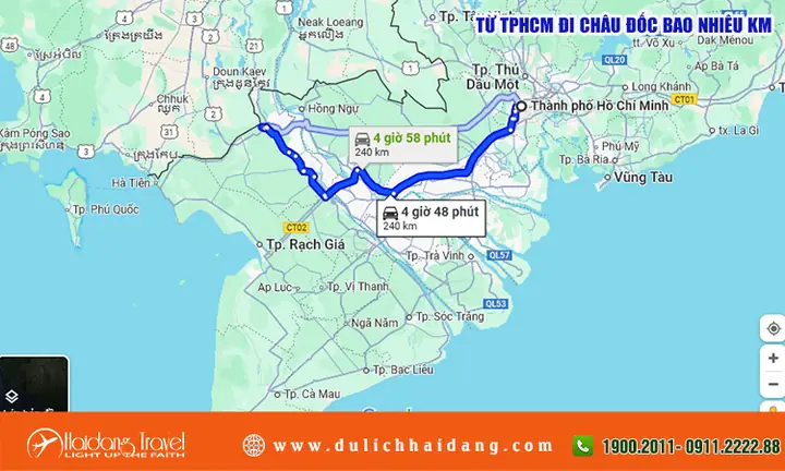 Khoảng Cách Từ Châu Đốc Đến Hà Tiên Dài Bao Nhiêu Km? Hướng Dẫn Chi Tiết