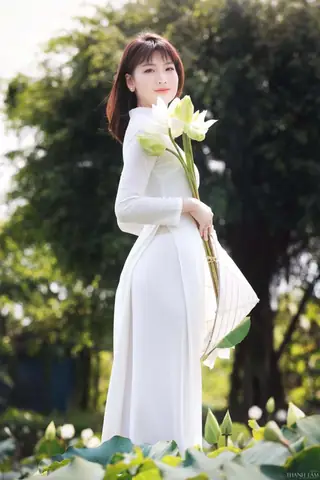Chụp Ảnh Sen Với Áo Dài Chụp Ảnh Sen Với Áo Dài