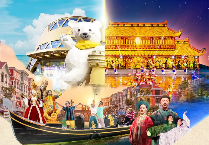 [grand World Phú Quốc] - Thuyền Water Taxi + Show Tinh Hoa Việt Nam