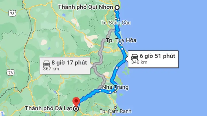 Khoảng Cách Quy Nhơn Đi Đà Lạt Bao Nhiêu Km Theo Đường Bộ? Khoảng Cách Quy Nhơn Đi Đà Lạt Bao Nhiêu Km Theo Đường Bộ?