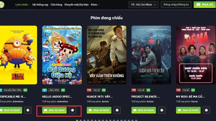 Đặt Vé Trực Tuyến Trên Website Hoặc Ứng Dụng Bhd Star