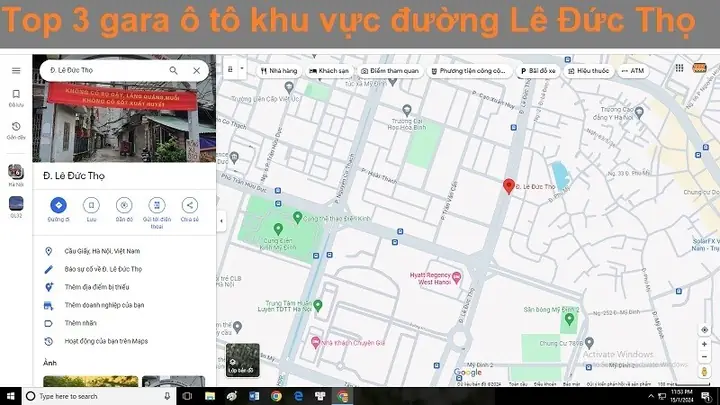 Đường Lê Đức Thọ Google Map: Hướng Dẫn Chi Tiết Cách Tìm Kiếm Và Khám Phá