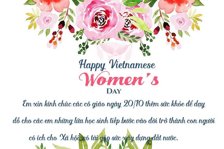 Những Lời Chúc Mừng Nào Thích Hợp Để Ghi Trên Thiệp Chúc Mừng 20/10 Cho Cô Giáo?