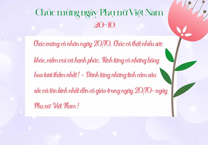 Những Lời Chúc Mừng Nào Thích Hợp Để Ghi Trên Thiệp Chúc Mừng 20/10 Cho Cô Giáo?