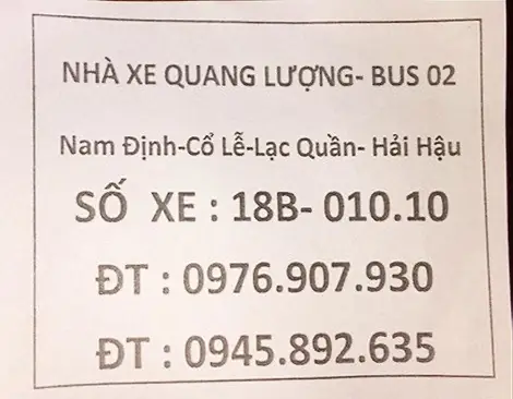 Lưu Ý Quan Trọng Khi Sử Dụng Dịch Vụ Xe Bus 02 Nam Định