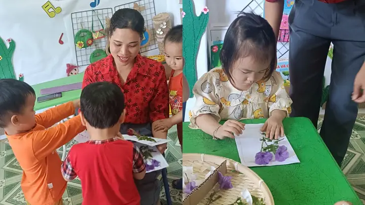 Học Sinh Làng Nủ Làm Thiệp, Hái Hoa Rừng Tặng Cô Giáo Học Sinh Làng Nủ Làm Thiệp, Hái Hoa Rừng Tặng Cô Giáo