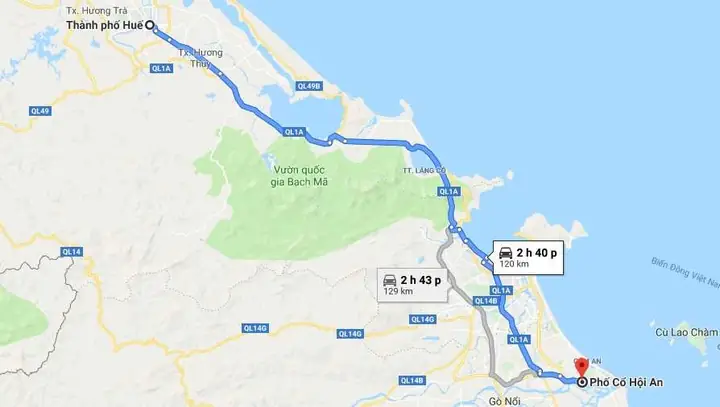 Từ Hội An Cách Huế Bao Nhiêu Km Từ Hội An Cách Huế Bao Nhiêu Km