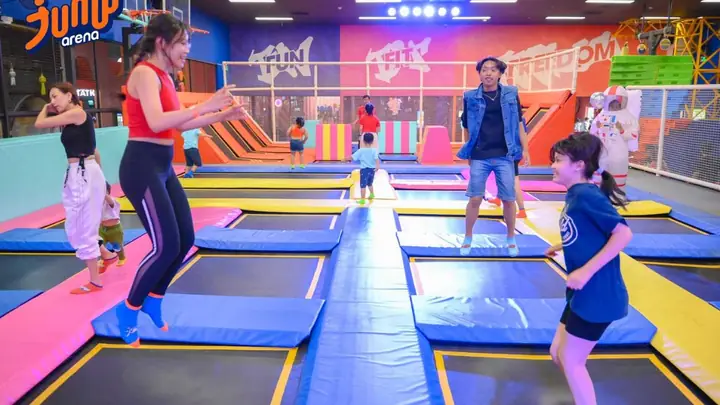 Jump Arena Tăng Bạt Hổ: Khu Vui Chơi Nhảy Bạt Nhún Thú Vị | Xanh Sm