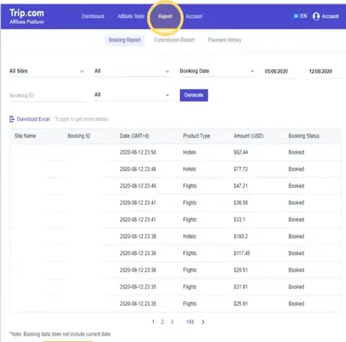 Bảng Theo Dõi Và Báo Cáo Để Bạn Biết Được Hiệu Quả Công Việc Chương Trình Affiliate Trip.com Bảng Theo Dõi Và Báo Cáo Để Bạn Biết Được Hiệu Quả Công Việc Chương Trình Affiliate Trip.com