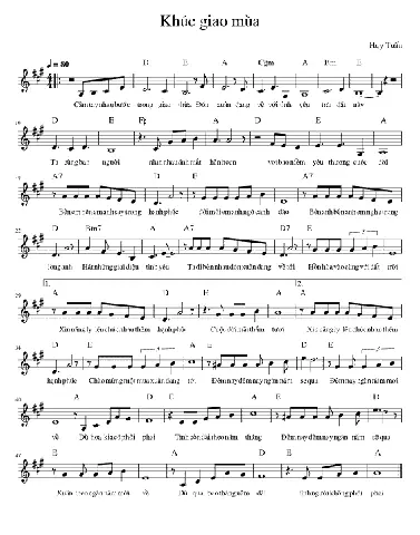 Khúc Giao Mùa (lời Bài Hát, Lyric Chính Xác Nhất)