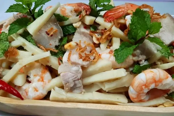Gỏi Măng Tươi Trộn Tôm Thịt Gỏi Măng Tươi Trộn Tôm Thịt