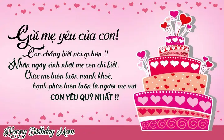 Hình Ảnh Cho Làm Thiệp Chúc Mừng Sinh Nhật Mẹ: