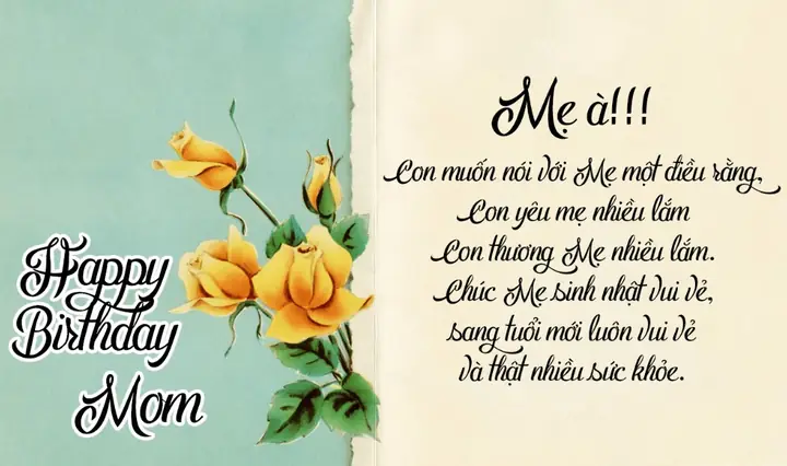Hình Ảnh Cho Làm Thiệp Chúc Mừng Sinh Nhật Mẹ: