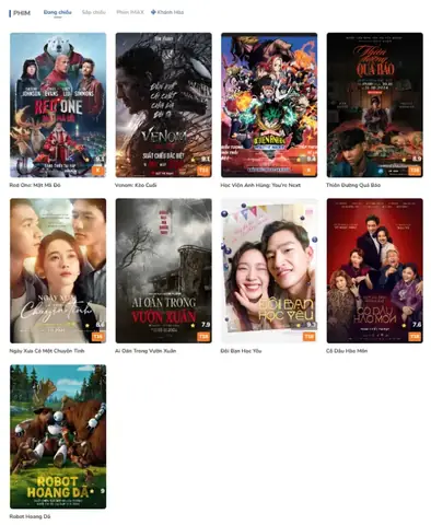 Lịch Chiếu Mới Nhất