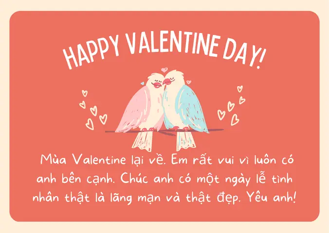 Lời Chúc Valentine 14/2 Ngọt Ngào Cho Bạn Trai, Chồng