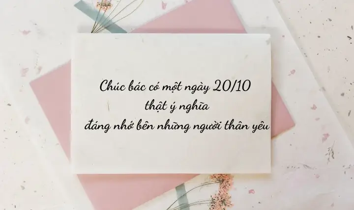 Ảnh Chúc 20 10 Cho Bác Gái Đẹp Nhất 2025