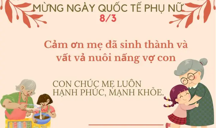 Hình Ảnh Lời Chúc 8/3 Cho Mẹ Vợ 2025 Hình Ảnh Lời Chúc 8/3 Cho Mẹ Vợ 2025