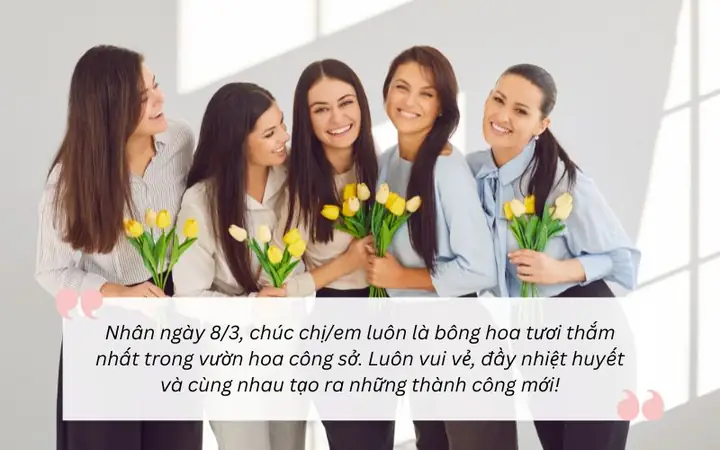 Lời Chúc 8/3 Cho Đồng Nghiệp Nữ