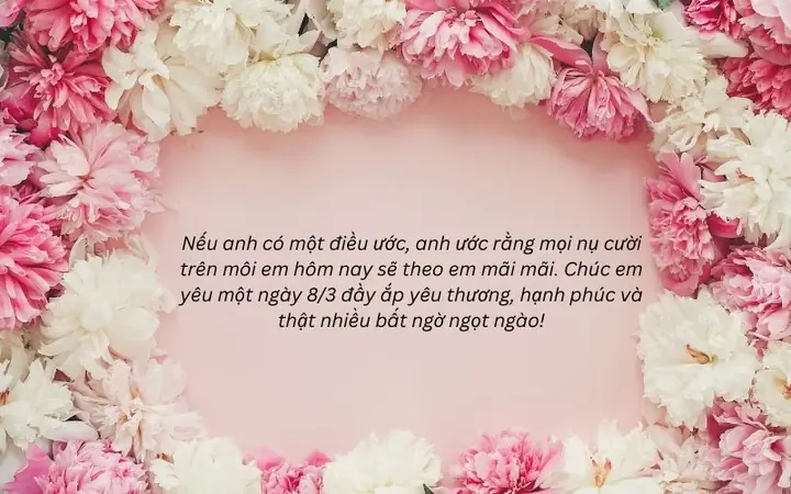 Lời Chúc 8/3 Cho Người Yêu, Bạn Gái