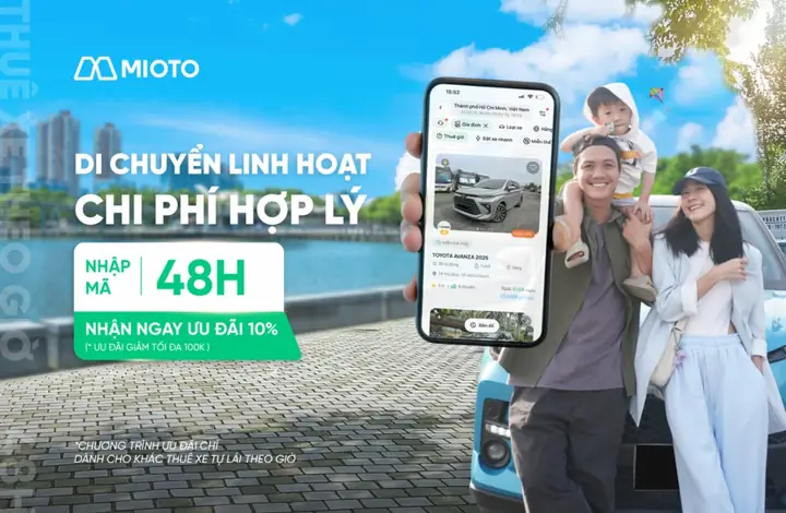 Mioto - Ứng Dụng Cho Thuê Xe Tự Lái & Có Tài Xế 4-7 Chỗ