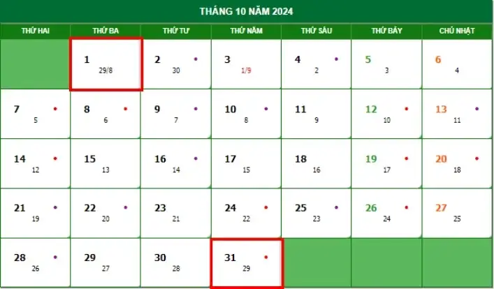 Ngày 14 Tháng 10 Là Ngày Gì? Ngày 14 Tháng 10 Có Sự Kiện Gì Ở Việt Nam? Ngày 14 10 2024 Là Thứ Mấy Trong Tuần?