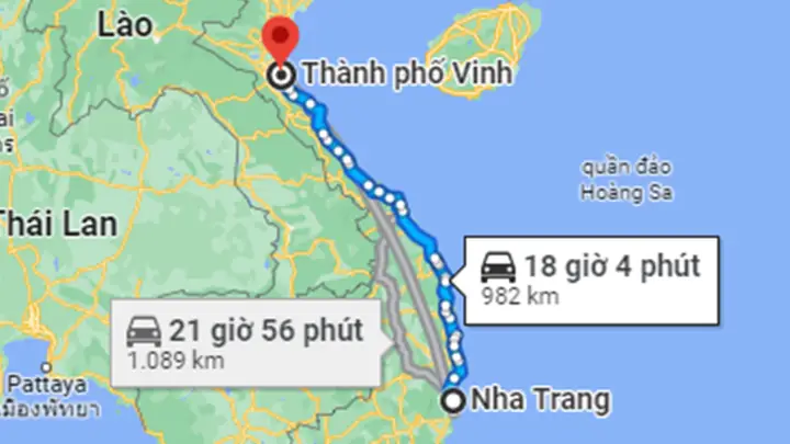 Khoảng Cách Nha Trang Đi Vinh Bao Nhiêu Km Theo Đường Bộ?