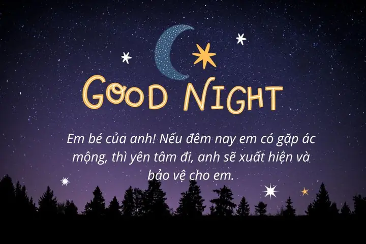 Lời Chúc Ngủ Ngon Người Yêu Lãng Mạn Gửi Bạn Gái