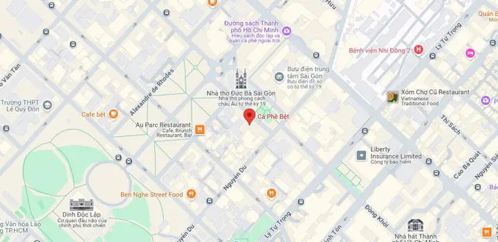Cà Phê Bệt Nhà Thờ Đức Bà Sài Gòn
