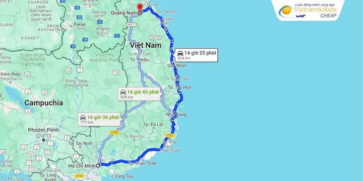 Khoảng Cách Từ Tphcm Đi Quảng Nam Bao Nhiêu Km?