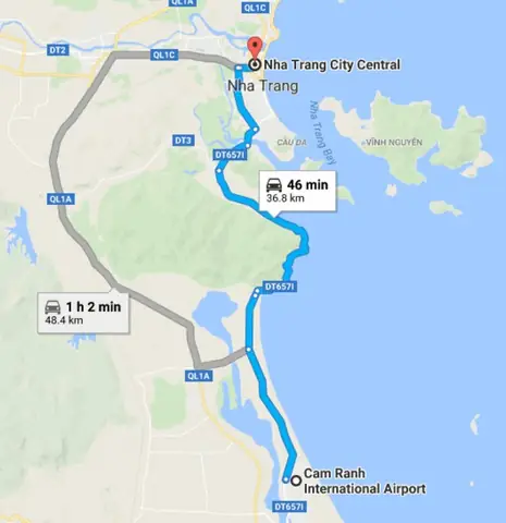 Khoảng Cách Từ Sân Bay Cam Ranh Về Huyện Xã Nha Trang