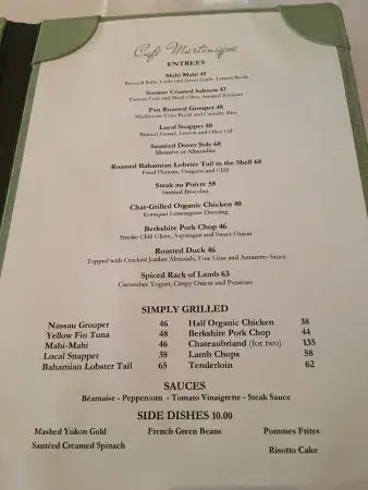 Atlantis Menu: Khám Phá Thực Đơn Ẩm Thực Pháp Đỉnh Cao Tại Café Martinique