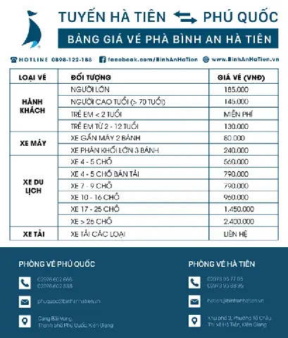 Bảng Giá Chính Thức