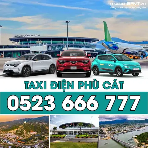 Taxi Điện Phù Cát - An Toàn, Uy Tín, Đón Nhanh Taxi Điện Phù Cát - An Toàn, Uy Tín, Đón Nhanh