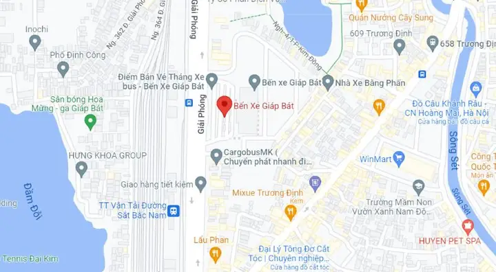 Đi Bến Xe Giáp Bát