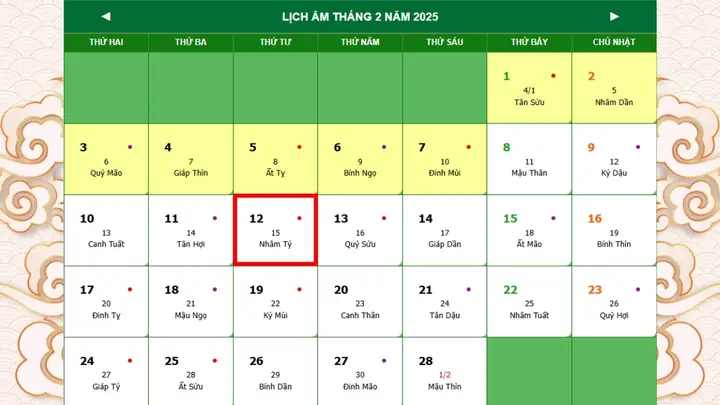 Tết Nguyên Tiêu 2025 Là Ngày Mấy Dương Lịch?