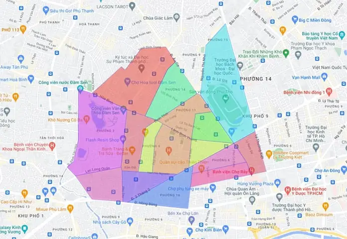 Bản Đồ Quận 11