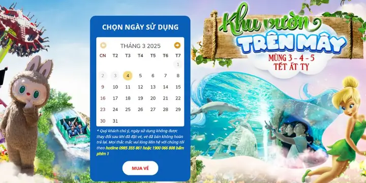 Hướng Dẫn Đặt Vé Thiên Đường Bảo Sơn Online