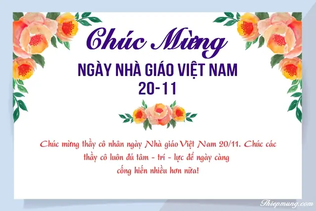 Những Mẫu Thiệp Chúc Mừng Ngày Nhà Giáo Việt Nam 20/11 Online Đẹp Nhất 2023- Ảnh 20.