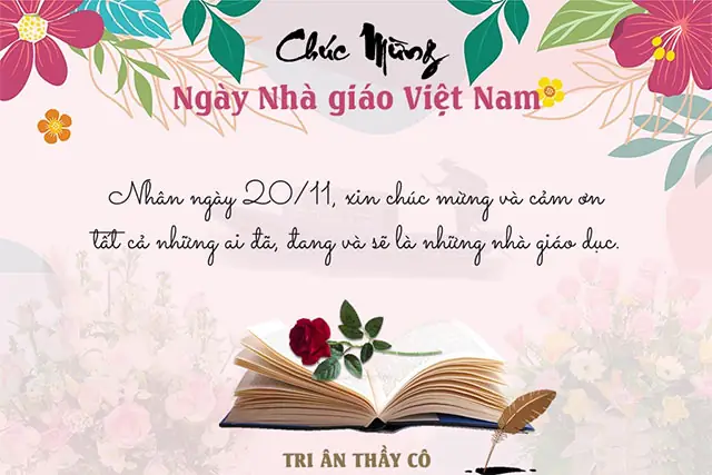 Những Mẫu Thiệp Chúc Mừng Ngày Nhà Giáo Việt Nam 20/11 Online Đẹp Nhất 2023- Ảnh 19.