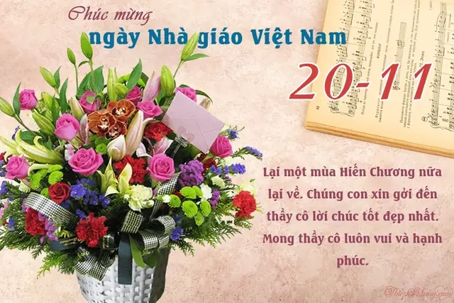 Những Mẫu Thiệp Chúc Mừng Ngày Nhà Giáo Việt Nam 20/11 Online Đẹp Nhất 2023- Ảnh 10.