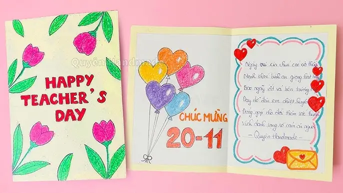 Thiệp Tặng Cô Ngày 20/11: Ý Nghĩa, Cách Làm Và Những Mẫu Thiết Kế Đẹp