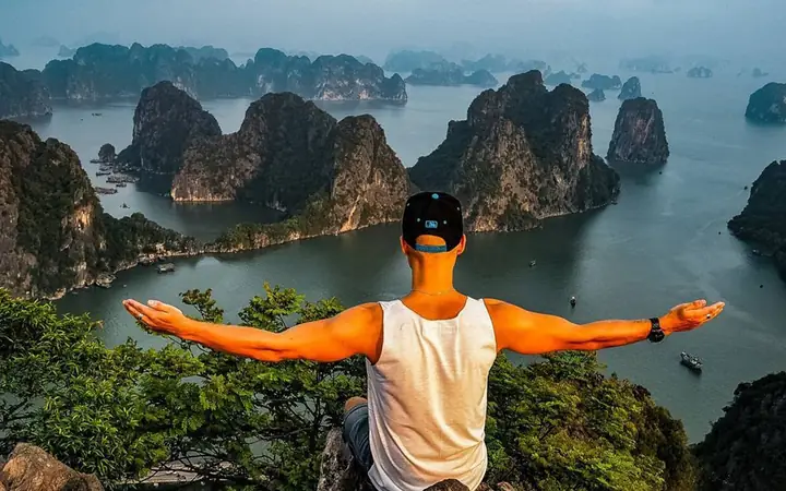 Capture Halong Bay From Bai Tho Mountain’s Peak.