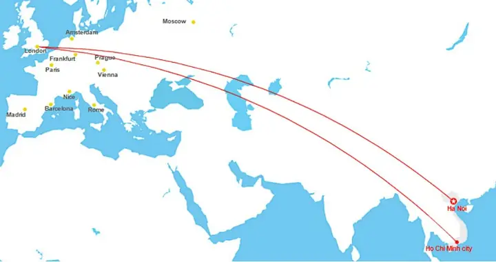 Lịch Bay Từ Anh Về Việt Nam