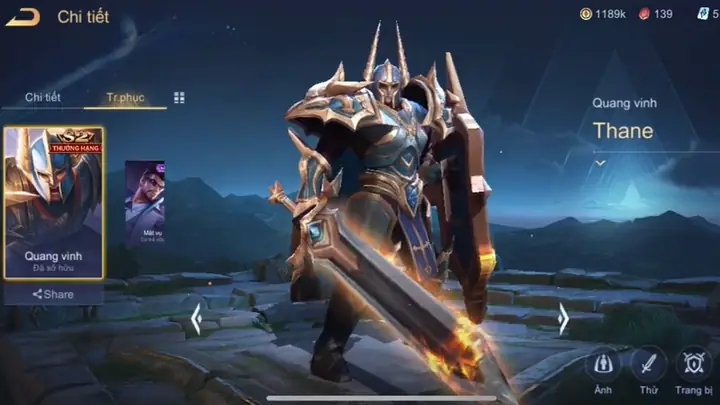 Skin Thane Quang Vinh Có “buff Ngầm” Cho Tướng Không?