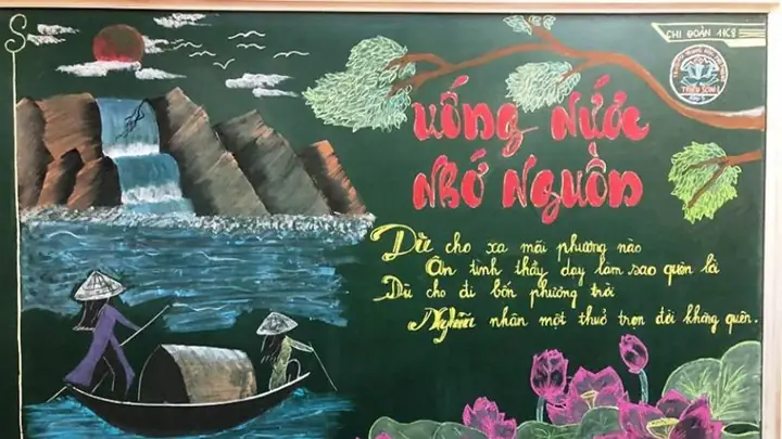 Mẫu Trang Trí Bảng 20/11 Sử Dụng Phấn