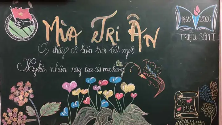 Mẫu Trang Trí Bảng 20/11 Theo Chủ Đề “nâng Bước”