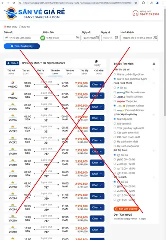 Trang Web Bán Vé Của Vietnam Airlines