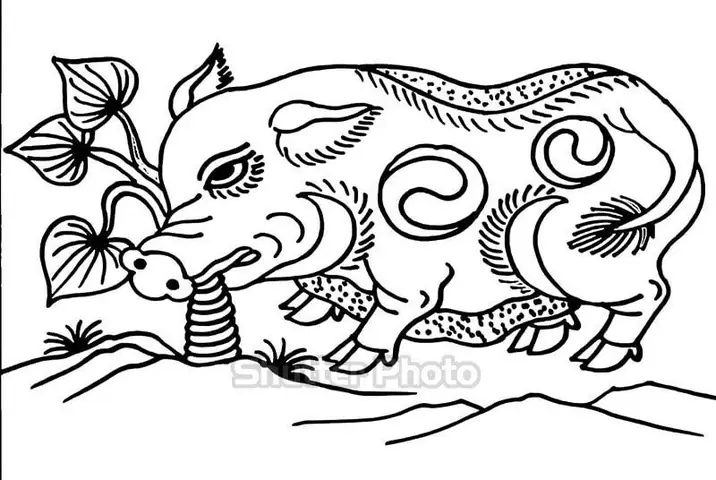 Tranh Đông Hồ Chưa Tô Màu: Kho Tàng Hình Ảnh Dân Gian Cho Bé Yêu Khám Phá