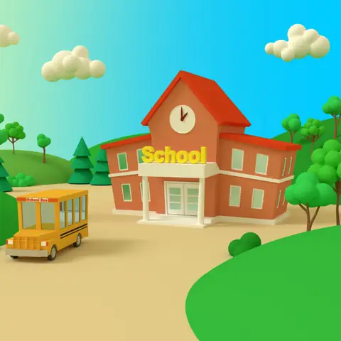Tại Sao Bé Thích Tranh Tô Màu Ngôi Trường Tiểu Học?
